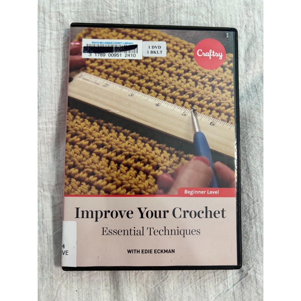 Craftsy Improve Your Crochet Essential Techniques DVD Edie Eckman Ex Library